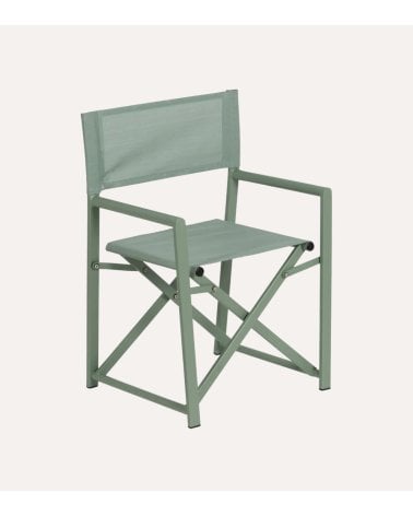 Silla Plegable Estilo Director para Exteriores de Aluminio y Textileno