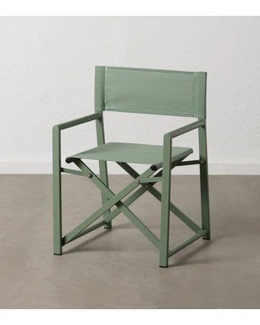 Silla Plegable Estilo Director para Exteriores de Aluminio y Textileno