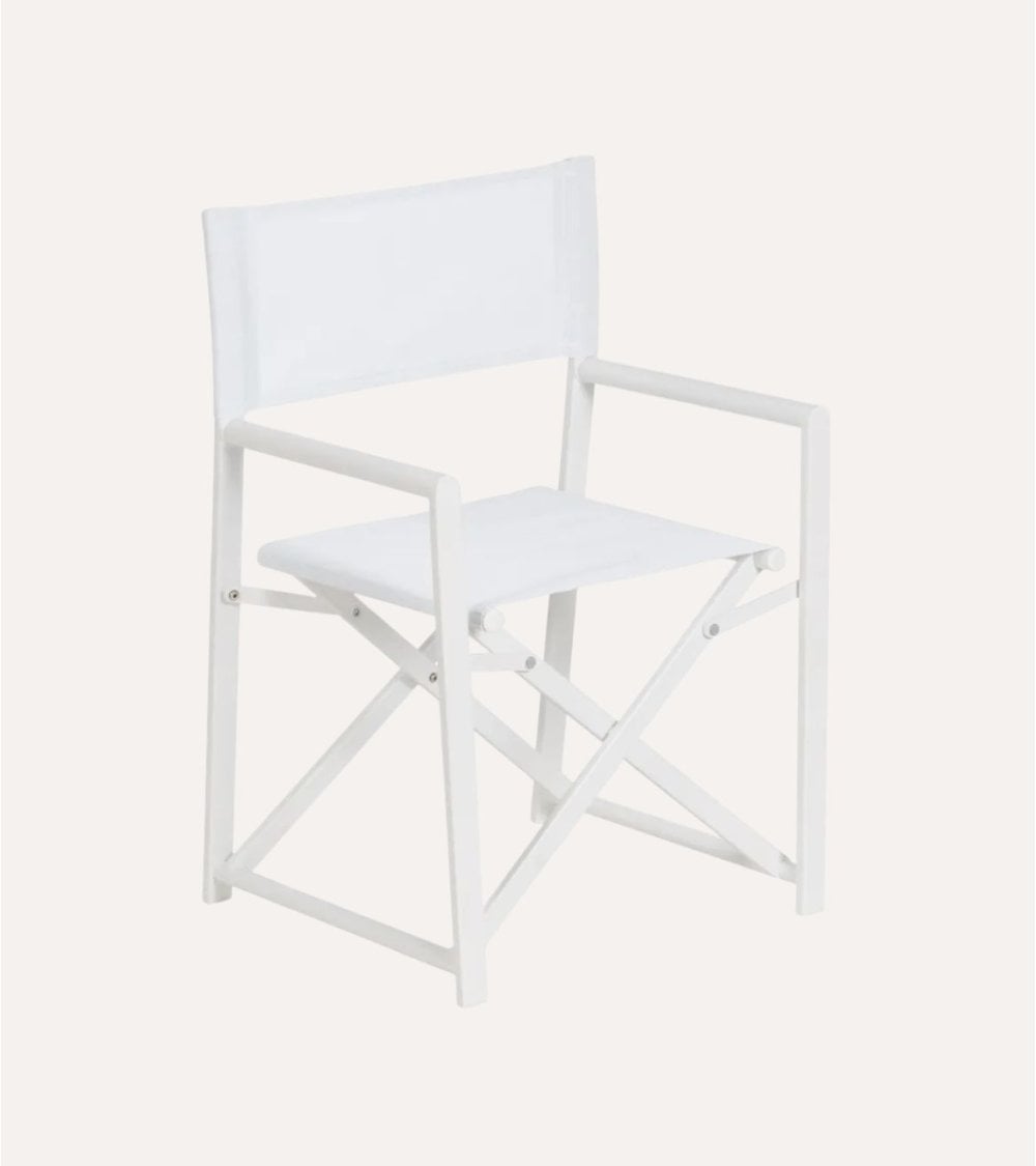 Silla Plegable Estilo Director para Exteriores de Aluminio y Textileno