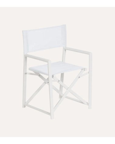 Silla Plegable Estilo Director para Exteriores de Aluminio y Textileno