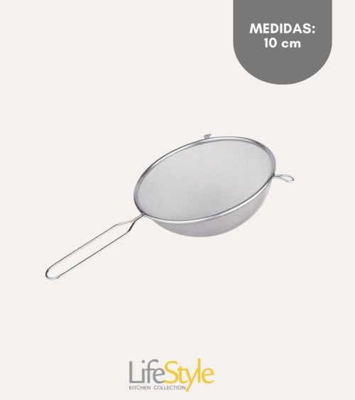 Colador de Malla de Acero Inoxidable