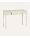 Consola Bianca con 2 Cajones de Madera de Abeto