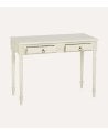 Consola Bianca con 2 Cajones de Madera de Abeto