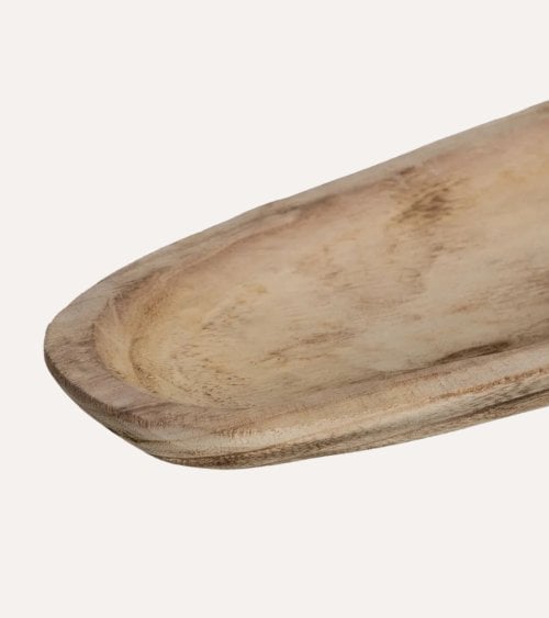 Bandeja Larga para Centro de Mesa de Madera de Paulonia