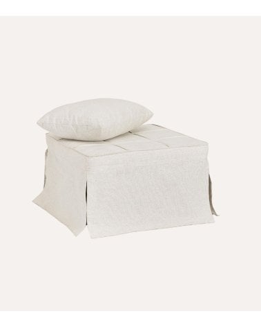 Puff Sofá Cama Barney de Acero con Cojín