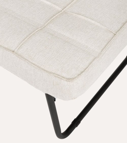 Puff Sofá Cama Barney de Acero con Cojín