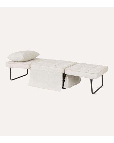 Puff Sofá Cama Barney de Acero con Cojín