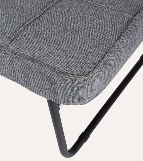 Puff Sofá Cama Barney de Acero con Cojín