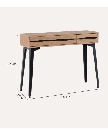 Consola Melys con 3 Cajones de MDF