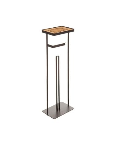 Portarrollos de Baño Metálico con Soporte para Móvil-1