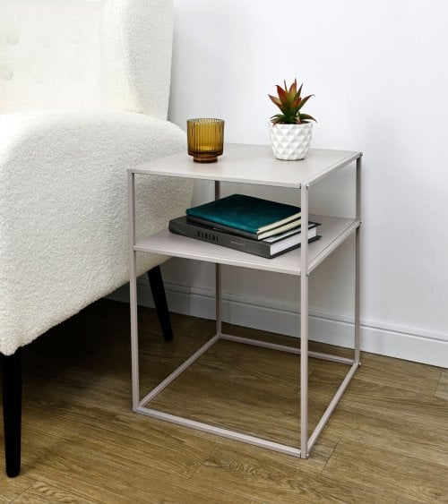 Mesa Auxiliar Alrik de 2 Niveles de Acero