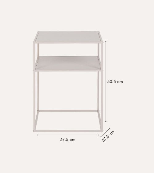 Mesa Auxiliar Alrik de 2 Niveles de Acero