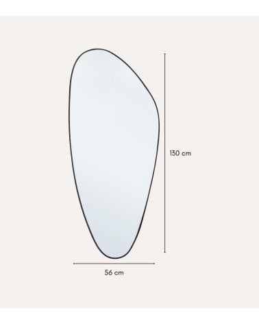 Espejo Asteroid Estrecho con Marco de Metal