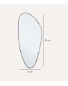 Espejo Asteroid Estrecho con Marco de Metal
