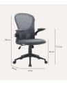 Silla de Oficina Giratoria Kempton Ergonómica