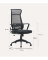 Silla de Oficina Giratoria Hoboken Ergonómica