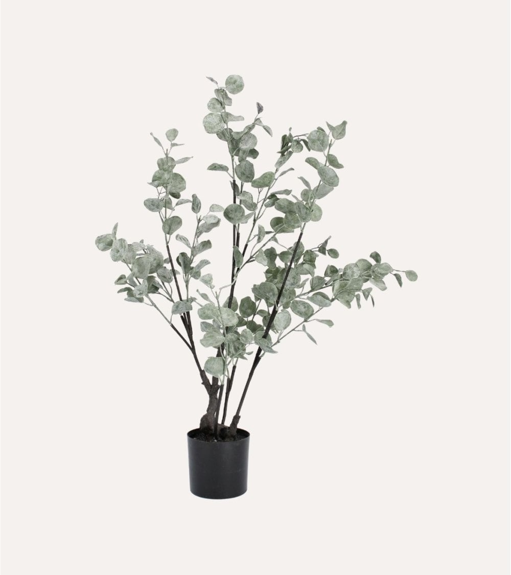 Eucalipto Blanco Decorativo de Plástico