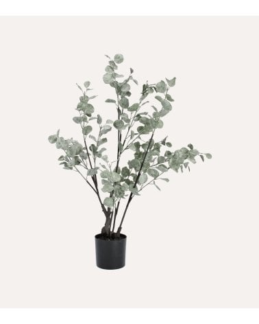Eucalipto Blanco Decorativo de Plástico