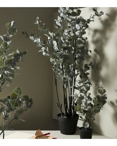 Eucalipto Blanco Decorativo de Plástico