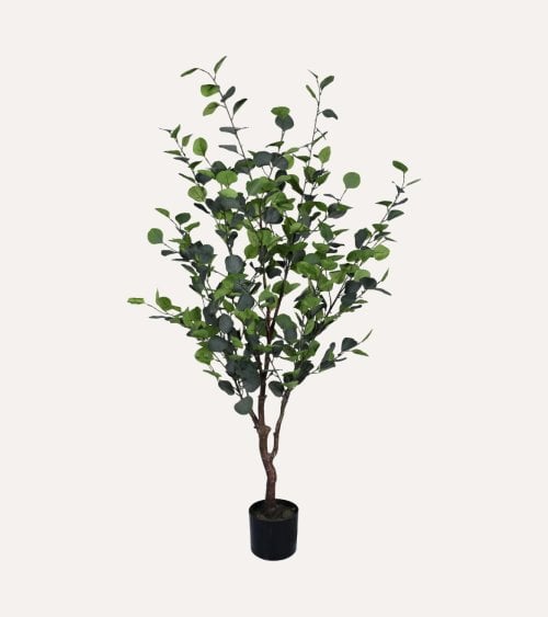 Eucalipto Decorativo de Poliéster y Plástico