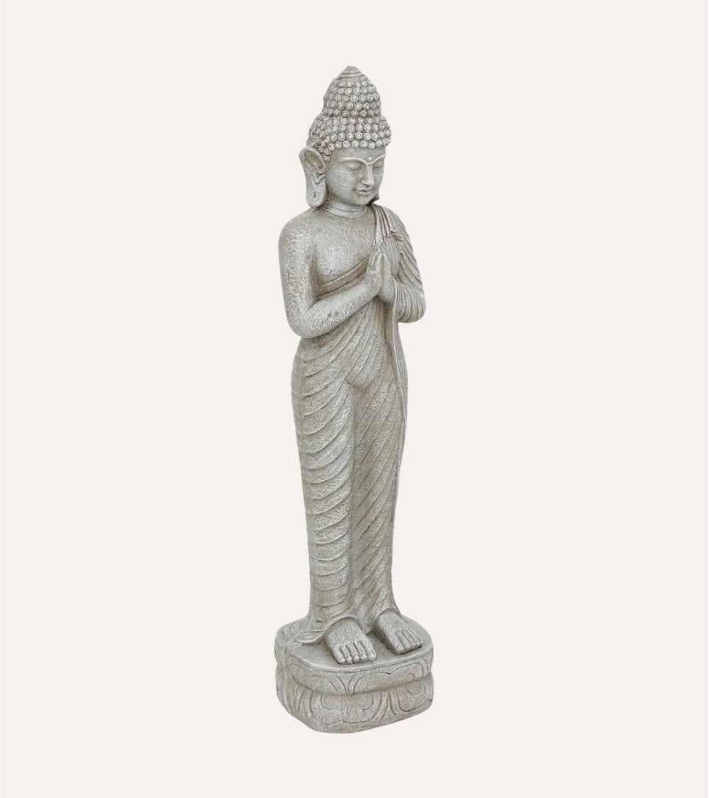 Figura Decorativa Buda de Pie para Exterior