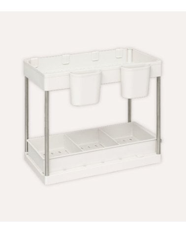 Organizador Deslizante Stora de 2 Niveles de Metal y PP