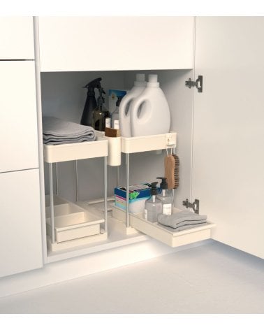 Organizador Deslizante Stora de 2 Niveles de Metal y PP