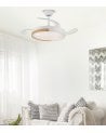 Ventilador de Techo y Lámpara LED Ecoro con Aspas Retráctiles