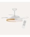 Ventilador de Techo y Lámpara LED Ecoro con Aspas Retráctiles