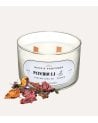 Vela Aromática Doble Snow con Base de Cristal