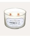 Vela Aromática Doble Snow con Base de Cristal