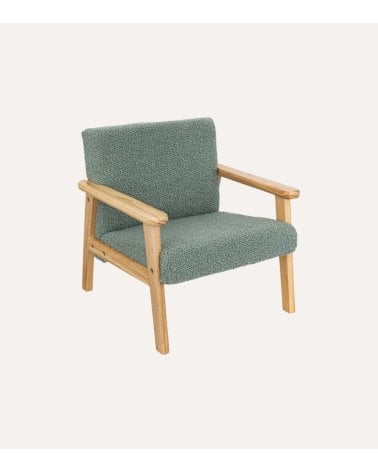 Sillón Infantil Basile de Madera y Borreguillo
