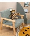 Sillón Infantil Basile de Madera y Borreguillo