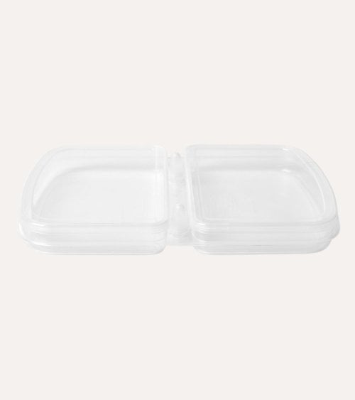 Fiambrera Doble para Embutidos de Plástico