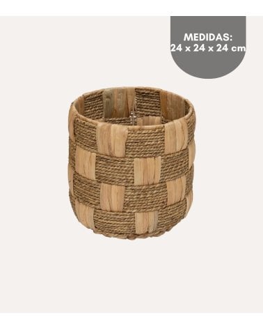 Cesta Redonda Nadi de Fibra de Jacinto