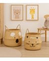 Cesta Infantil Plegable Gato de Caña