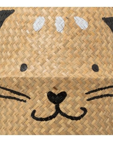 Cesta Infantil Plegable Gato de Caña