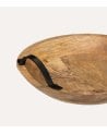 Bandeja Decorativa Wild de Madera de Mango con Asas de Metal