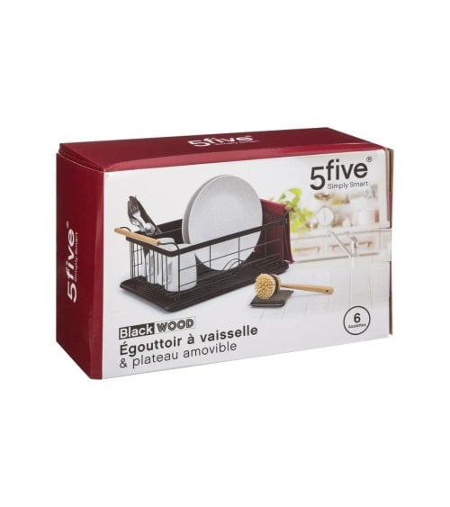 Escurreplatos Metálico con Bandeja Blackwood-3