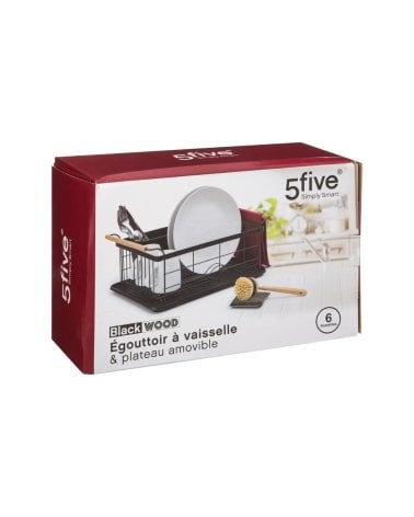 Escurreplatos Metálico con Bandeja Blackwood-3