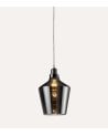 Lámpara Colgante Calais E27 60 W de Cristal Ahumado