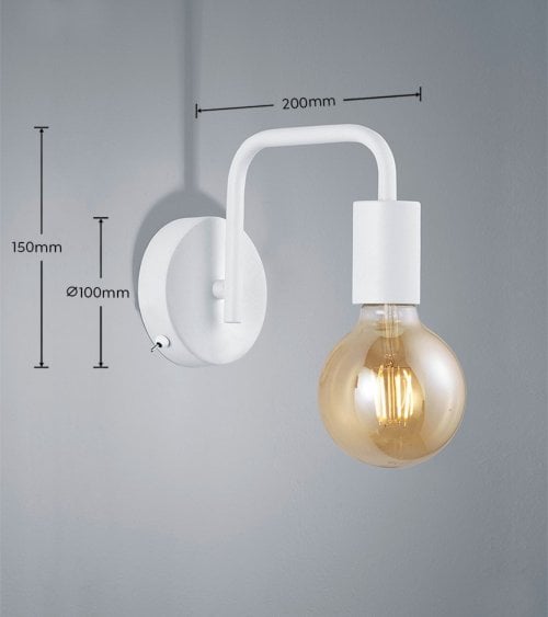 Lámpara de Pared Diallo Minimalista E27 12 W