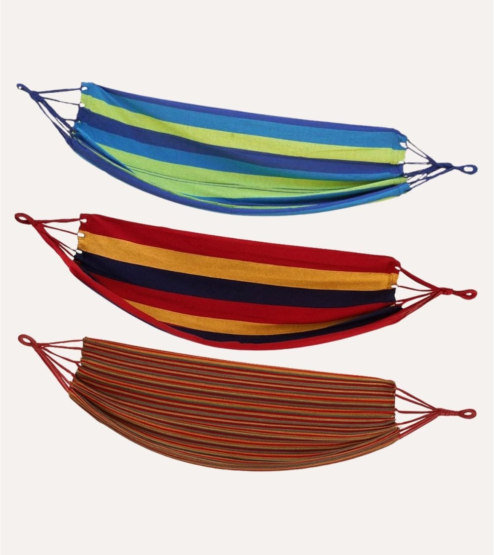 Hamaca Colorida Summer de Tela Gruesa para Jardín