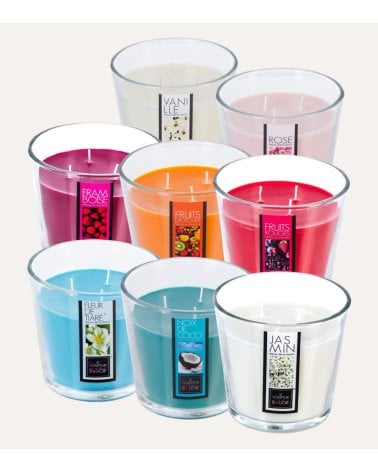 Vela Aromática Nina en Base de Cristal