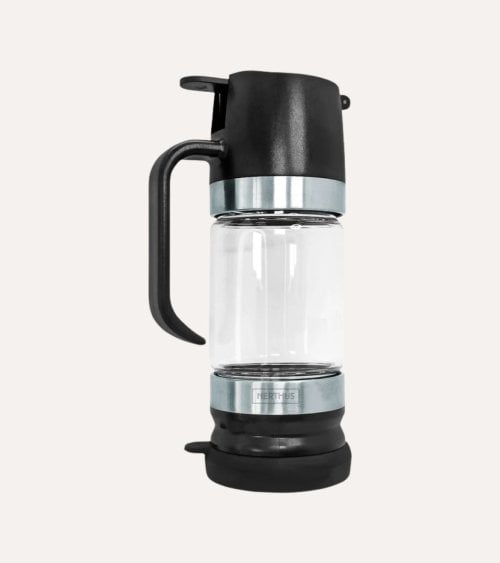 Dispensador de Miel Antigoteo de Vidrio y Silicona