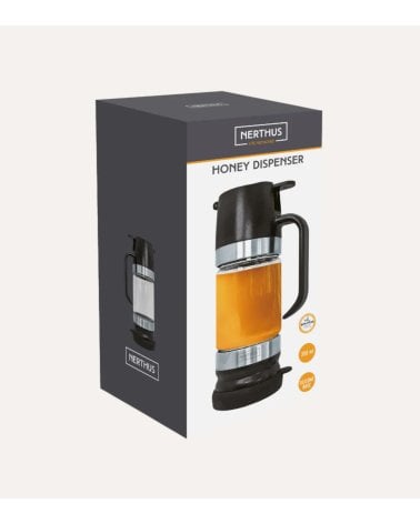 Dispensador de Miel Antigoteo de Vidrio y Silicona