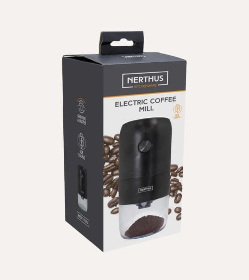 Molinillo de Café Eléctrico con Cuchillas de Acero Inoxidable