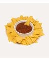 Plato para Aperitivos y Salsa de Porcelana
