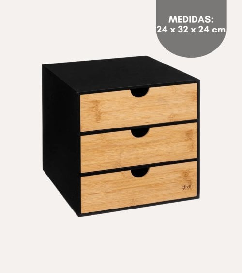 Cajonera Organizadora para Escritorio Bava de Bambú