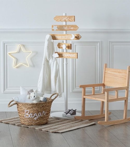 Perchero de Pie Infantil Carteles de MDF